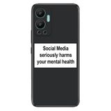 Senada Infinix Hot 12 İle Uyumlu Kılıf Silikon Desenli Resimli Uv Kapak Social Media