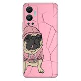 Senada Infinix Hot 12 İle Uyumlu Kılıf Silikon Desenli Resimli Uv Kapak Süslü Tarz Pug