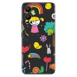 Senada Infinix Hot 12 İle Uyumlu Kılıf Silikon Desenli Resimli Uv Kapak Sweet