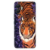 Senada Infinix Hot 12 İle Uyumlu Kılıf Silikon Desenli Resimli Uv Kapak Tiger
