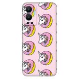 Senada Infinix Hot 12 İle Uyumlu Kılıf Silikon Desenli Resimli Uv Kapak Unicorn Donut