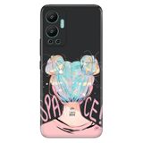 Senada Infinix Hot 12 İle Uyumlu Kılıf Silikon Desenli Resimli Uv Kapak Uzaydan Gelen Kız