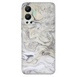 Senada Infinix Hot 12 İle Uyumlu Kılıf Silikon Desenli Resimli Uv Kapak Villa Mermer