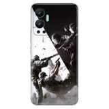 Senada Infinix Hot 12 İle Uyumlu Kılıf Silikon Desenli Resimli Uv Kapak War Legend