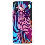 Senada Infinix Hot 12 İle Uyumlu Kılıf Silikon Desenli Resimli Uv Kapak Zebra,Color32