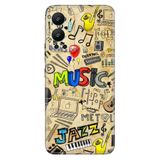 Senada Infinix Hot 12 İle Uyumlu Kılıf Silikon Desenli Tam Koruma Kapak 80'S Music