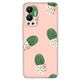 Senada Infinix Hot 12 İle Uyumlu Kılıf Silikon Desenli Tam Koruma Kapak Cactus