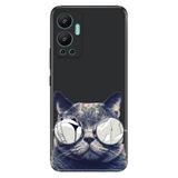 Senada Infinix Hot 12 İle Uyumlu Kılıf Silikon Desenli Tam Koruma Kapak Cix Kedi