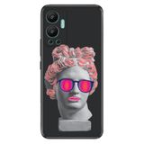 Senada Infinix Hot 12 İle Uyumlu Kılıf Silikon Desenli Tam Koruma Kapak Cool Tanrıça
