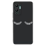 Senada Infinix Hot 12 İle Uyumlu Kılıf Silikon Desenli Tam Koruma Kapak Masum Kirpik