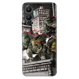 Senada Infinix Hot 12 İle Uyumlu Kılıf Silikon Desenli Tam Koruma Kapak Ninja Kaplumbağalar