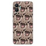 Senada Infinix Hot 12 İle Uyumlu Kılıf Silikon Desenli Tam Koruma Kapak Pug Pug Köpek