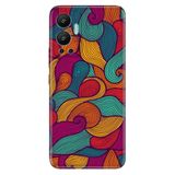Senada Infinix Hot 12 İle Uyumlu Kılıf Silikon Desenli Tam Koruma Kapak Renkli Dalga