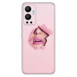 Senada Infinix Hot 12 İle Uyumlu Kılıf Silikon Desenli Tam Koruma Kapak Saklı Aşk