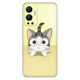 Senada Infinix Hot 12 İle Uyumlu Kılıf Silikon Desenli Tam Koruma Kapak Tekir Kedicik