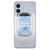 Senada Infinix Hot 12 İle Uyumlu Kılıf Silikon Desenli Tam Koruma Kapak Uçak Pencere