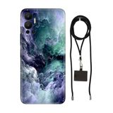 Senada Infinix Hot 12 ile Uyumlu Kılıf Sonsuzluk Desenli Silikon İpli Boyun Askı Aparatı