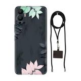 Senada Infinix Hot 12 ile Uyumlu Kılıf Spring Desenli Silikon İpli Boyun Askı Aparatı