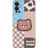 Senada Infinix Hot 12 Kılıf Desenli Baskılı Tpu Rubber Kapak Ayıcık - 001-Renkli