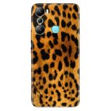 Senada Infinix Hot 20İ İle Uyumlu Kılıf Silikon Desenli Resimli Uv Kapak Leopar Kürk