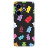 Senada Infinix Hot 40İ İle Uyumlu Kılıf Nano Silikon Desenli Kapak Jelibon