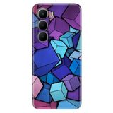 Senada Infinix Hot 60i 5G 6.75 inc ile Uyumlu Kılıf Dekoratif Silikon Baskılı Kapak 4D Küpler