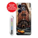 Senada Infinix Hot 8 9 10 11S 12 20 30İ 40 40İ Uyumlu Pro Play İle Uyumlu Kılıf +Spiral Kablolu Del Monicos