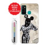 Senada Infinix Hot 9 10 11S 12 20 30İ 40 40İ Uyumlu Pro Play İle Uyumlu Kılıf Resimli Silikon Kapak Artful Minnie