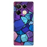 Senada Infinix Note 40 Pro 5G İle Uyumlu Kılıf Dekoratif Silikon Baskılı Kapak 4D Küpler