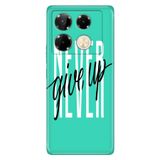 Senada İnfinix Note 40 Pro 5G ile Uyumlu Kılıf INFINIX Tema Art Desenli Baskılı Silikon Asla Pes Etme