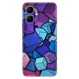Senada Infinix Smart 10 ile Uyumlu Kılıf Dekoratif Silikon Baskılı Kapak 4D Küpler
