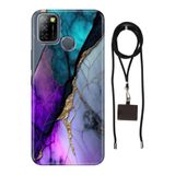 Senada Infinix Smart 5 ile Uyumlu Kılıf Altın Tozu Silikon İpli Boyun Askı Aparatı