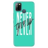 Senada Infinix Smart 5 ile Uyumlu Kılıf Resimli Desenli Silikon Asla Pes Etme