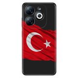 Senada Infinix Smart 8-8 Pro İle Uyumlu Kılıf Uv-Color Telefon İle Uyumlu Kılıfı Vip Baskılı Al Bayrak