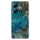 Senada Infinix Smart 8-8 Pro İle Uyumlu Kılıf Uv-Color Telefon İle Uyumlu Kılıfı Vip Baskılı Mavi Mermer