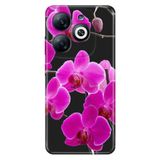 Senada Infinix Smart 8-8 Pro İle Uyumlu Kılıf Uv-Color Telefon İle Uyumlu Kılıfı Vip Baskılı Mor Orkide