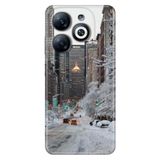 Senada Infinix Smart 8-8 Pro İle Uyumlu Kılıf Uv-Color Telefon İle Uyumlu Kılıfı Vip Baskılı Winter New York