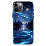 Senada iPhone 12 Pro Max ile Uyumlu Kılıf Resimli Desenli Silikon Gece Yarısı