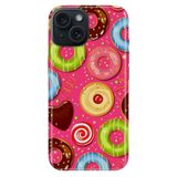 Senada İphone 13 İle Uyumlu Kılıf Desenli Baskılı Silikon Donut