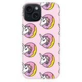 Senada İphone 13 İle Uyumlu Kılıf Desenli Baskılı Silikon Unicorn Donut