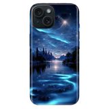 Senada iPhone 14 ile Uyumlu Kılıf Resimli Desenli Silikon Gece Yarısı