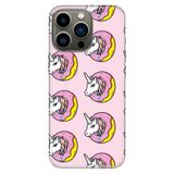Senada Iphone 14 Pro Max İle Uyumlu Kılıf Silikon Moderna Resimli Desenli Unicorn Donut