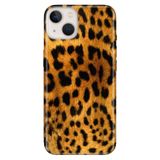 Senada İphone 15 İle Uyumlu Kılıf Kamera Korumalı Silikon Desenli Resimli Kapak Leopar Kürk