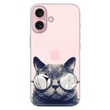 Senada İphone 16 Plus İle Uyumlu Kılıf Silikon Desenli 16 Plus Kapak Cix Kedi