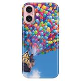 Senada İphone 16 Plus İle Uyumlu Kılıf Telefon İle Uyumlu Kılıfı 16 Plus Baskılı Balonlu Ev
