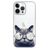 Senada İphone 16 Pro İle Uyumlu Kılıf Silikon Desenli 16 Pro Kapak Cix Kedi