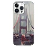 Senada İphone 16 Pro İle Uyumlu Kılıf Silikon Desenli 16 Pro Kapak Kırmızılı Kadın