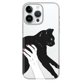 Senada İphone 16 Pro Max İle Uyumlu Kılıf Silikon Baskılı 16 Pro Max Kapak Sanat Kedi
