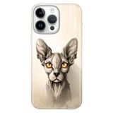 Senada İphone 16 Pro Max İle Uyumlu Kılıf Silikon Baskılı 16 Pro Max Kapak Sfenks Kedi