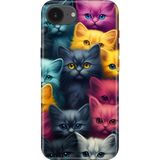 Senada iPhone 16E Kılıf Desenli Baskılı Tpu Rubber Kapak Kedi Ordusu - 001-Renkli